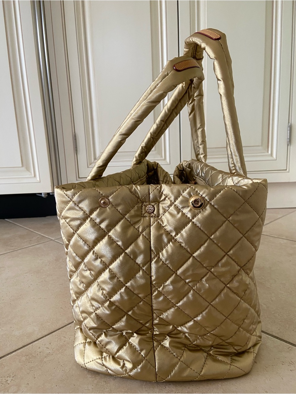 MZ Wallace Metro City Tote - Light Gold Pearl - Picture 4 of 15